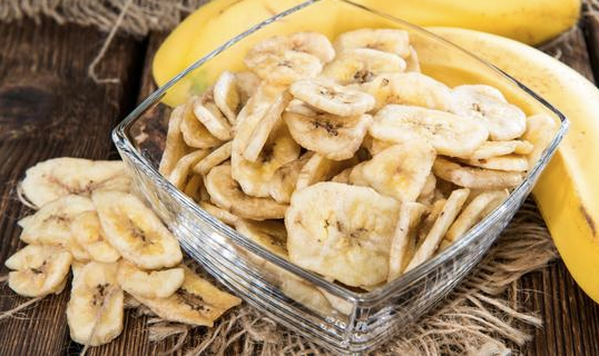 Getrocknete Bananenscheiben